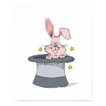 cute rabbit in magic hat posters by doonidesignsanimals cute rabbit in magic hat posters