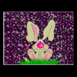 Cute Rabbit Recipe Card Postcard