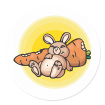 Cute Rabbit stickers by animalworld Cute Rabbit stickers