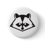Cute Raccoon Button
