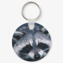 Cute Raccoon Close-Up keychains