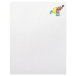 Cute Race Car Loving Clown Letterhead Design