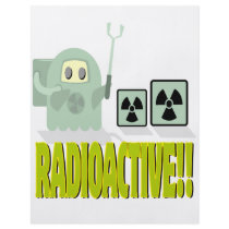 cute radioactive dude flyer design