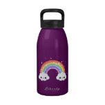 Cute Rainbow Clouds Water Bottle