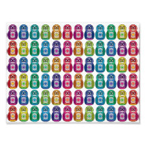 Cute Rainbow Matryoshka Owl Photo Print