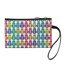 Cute Rainbow Matryoshka Owls Coin Wallet