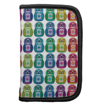 Cute Rainbow Matryoshka Owls Folio Planner
