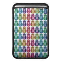 Cute Rainbow Matryoshka Owls MacBook Air Sleeve