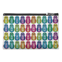 Cute Rainbow Matryoshka Owls Travel Accessory Bags