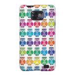 Cute Rainbow Owl Pattern Galaxy S2 Cases