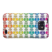 Cute Rainbow Owl Pattern Samsung Galaxy Case