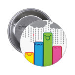 Cute raining block art button