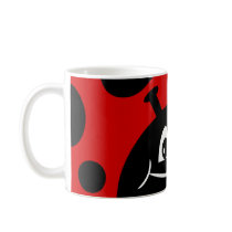 Cute Red and Black Ladybug Mugs