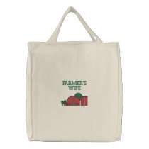 Cute Red Barn & Farm Yard Design embroidered bags by CoolThreads Cute Red Barn & Farm Yard Design embroidered bags