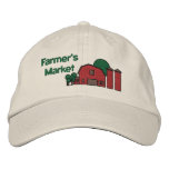 Cute Red Barn &amp; Farm Yard Design Embroidered Hat