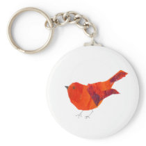 Cute Red Bird Keychains