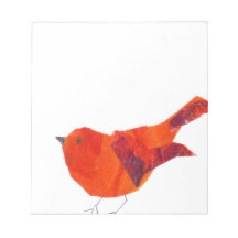 Cute Red Bird Memo Notepads