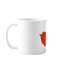 Cute Red Bird Coffee Mug