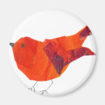 Cute Red Bird Refrigerator Magnet