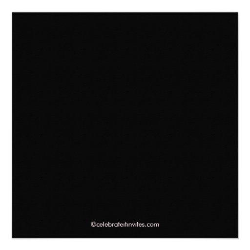 Cute Red & Black Ladybug Birthday Invitation