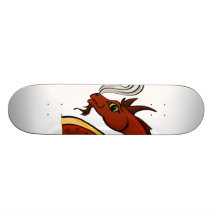 Cute Red Dragon Head Skateboards