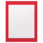 Cute red flowers on light red background customized letterhead