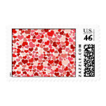 Cute Red Hearts Background stamps