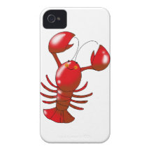 Cute red lobster iPhone 4 Case-Mate cases
