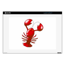Cute red lobster decal for laptop 