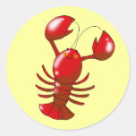 Cute red lobster stickers