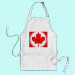 Cute Red Maple Leaf Apron aprons