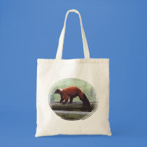 Cute Red-Ruffed Lemur Red Fur White Neck Bag