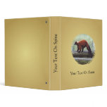 Cute Red-Ruffed Lemur Red Fur White Neck binders