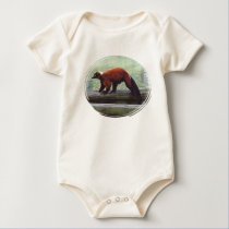 Cute Red-Ruffed Lemur Red Fur White Neck Infant Shirts