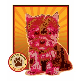 Cute Red Yorkie Puppy Dog - Yorkshire Terrier shirt