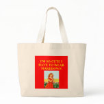 cute redhead joke canvas bags