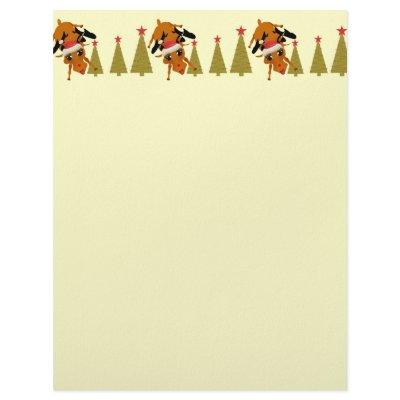 Cute Reindeer letterhead
