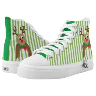 Cute Reindeer Printed Shoes