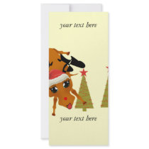 Cute Reindeer rack cards