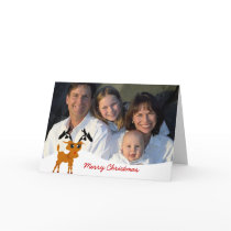Cute Reindeer with Family Photo or Couples Photo cards by samack Cute Reindeer with Family Photo or Couples Photo cards