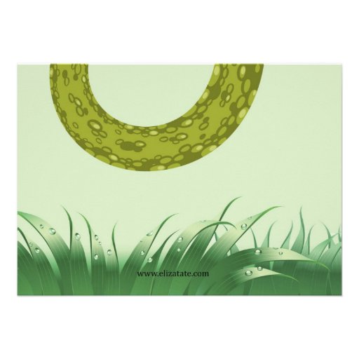 cute reptile birthday party invitation