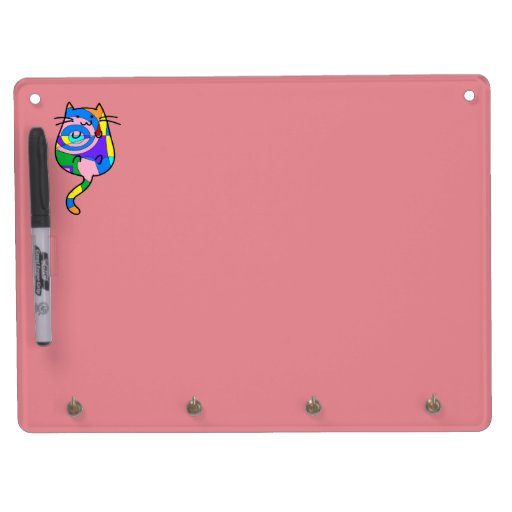 Cute Retro Abstract Cat Dry Erase Boards Zazzle