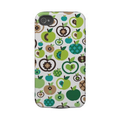 Cute retro apple flower pattern design casemate cases