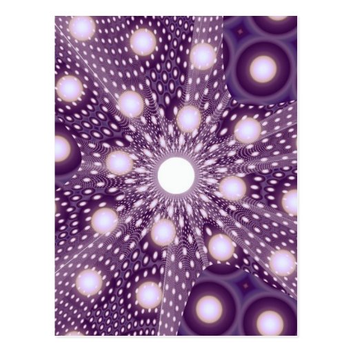 Cute Retro Circles Polar Abstract Art Postcards