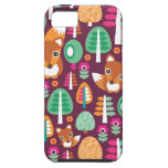 Cute retro colorful fox tree kids iphone 5 case