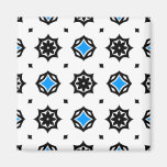 Cute retro diamonds and hearts pattern magnets