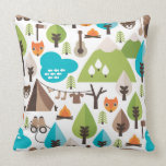 Cute retro fox wildlife pattern pillow case pillows