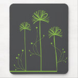 Cute Retro Green Spring Trees Mousepads