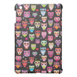 Cute retro owl pattern illustrated ipad mini case