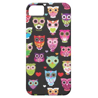 Cute retro owl pattern illustrated iphone 5 case